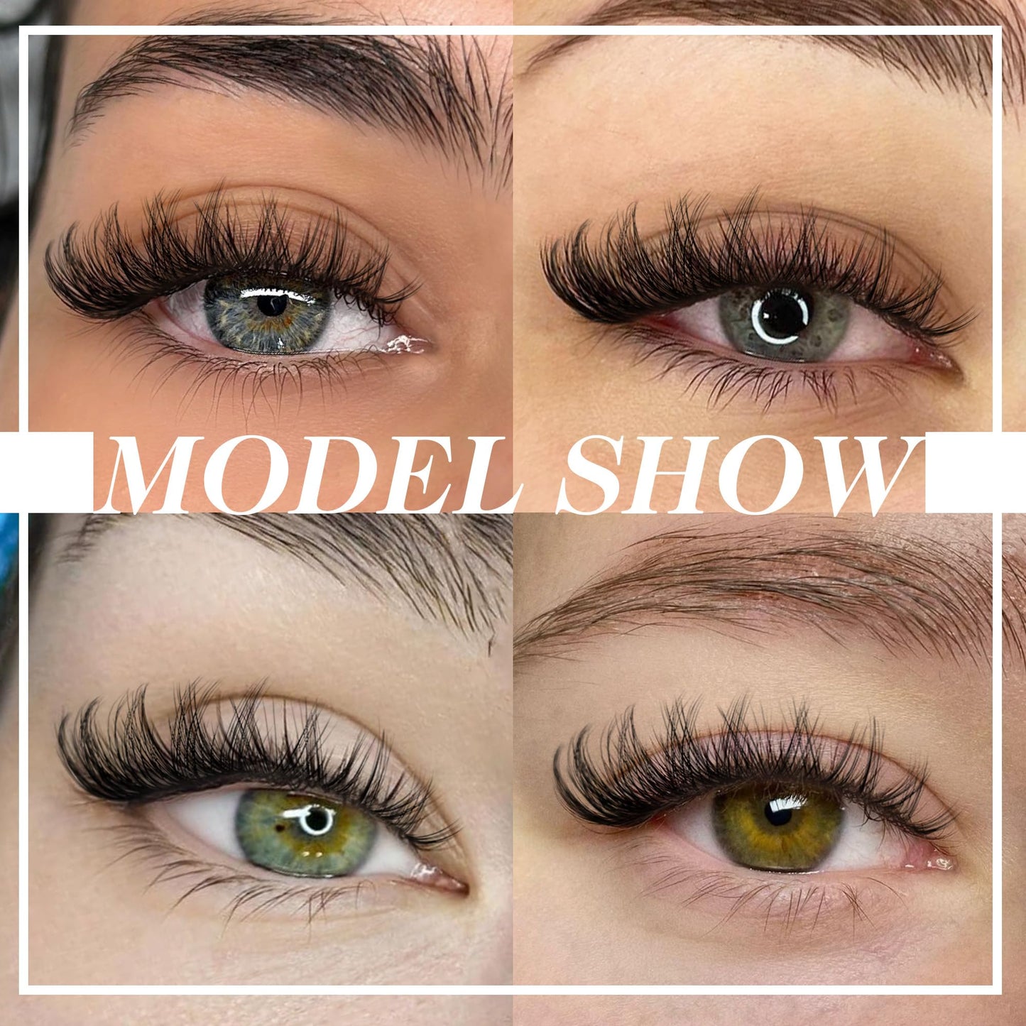 Cluster Lashes 56 Wisps DIY Lashes Natural Look Cat Eye Clear Band Mink Lashes Pack 8-14mm Wispy 3D False Eyelashes by ALICE