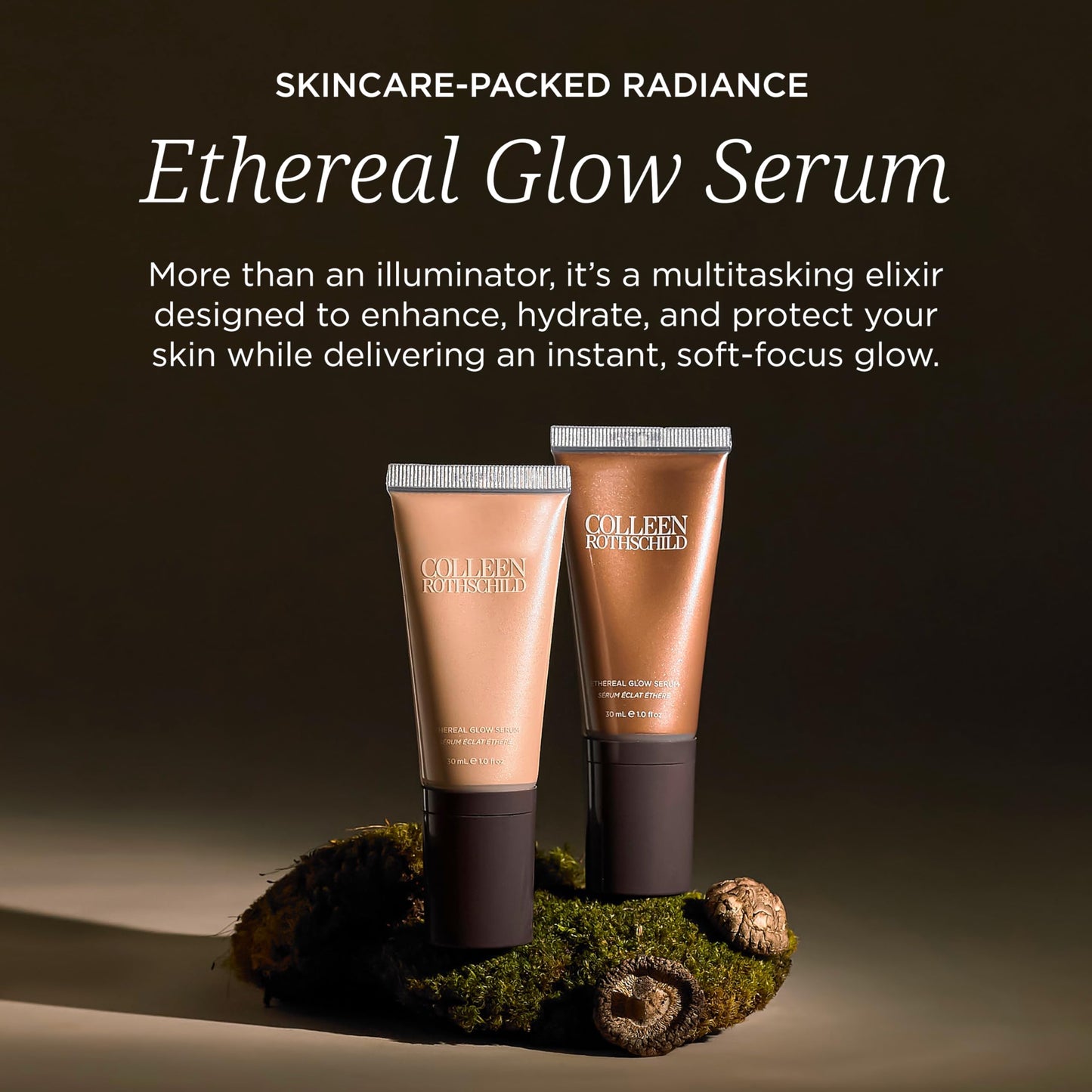 Colleen Rothschild Ethereal Glow Serum - Hydrating Skincare Radiance Elixir for Barrier Strengthening, Soft-Focus Complexion Tint