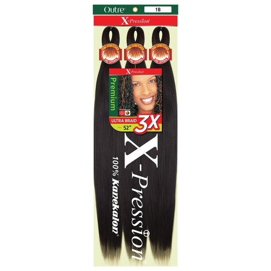 Outre X-Pression Braid - Pre Stretched Braid 52" 3X (5 Pack, 2T1B/2730)