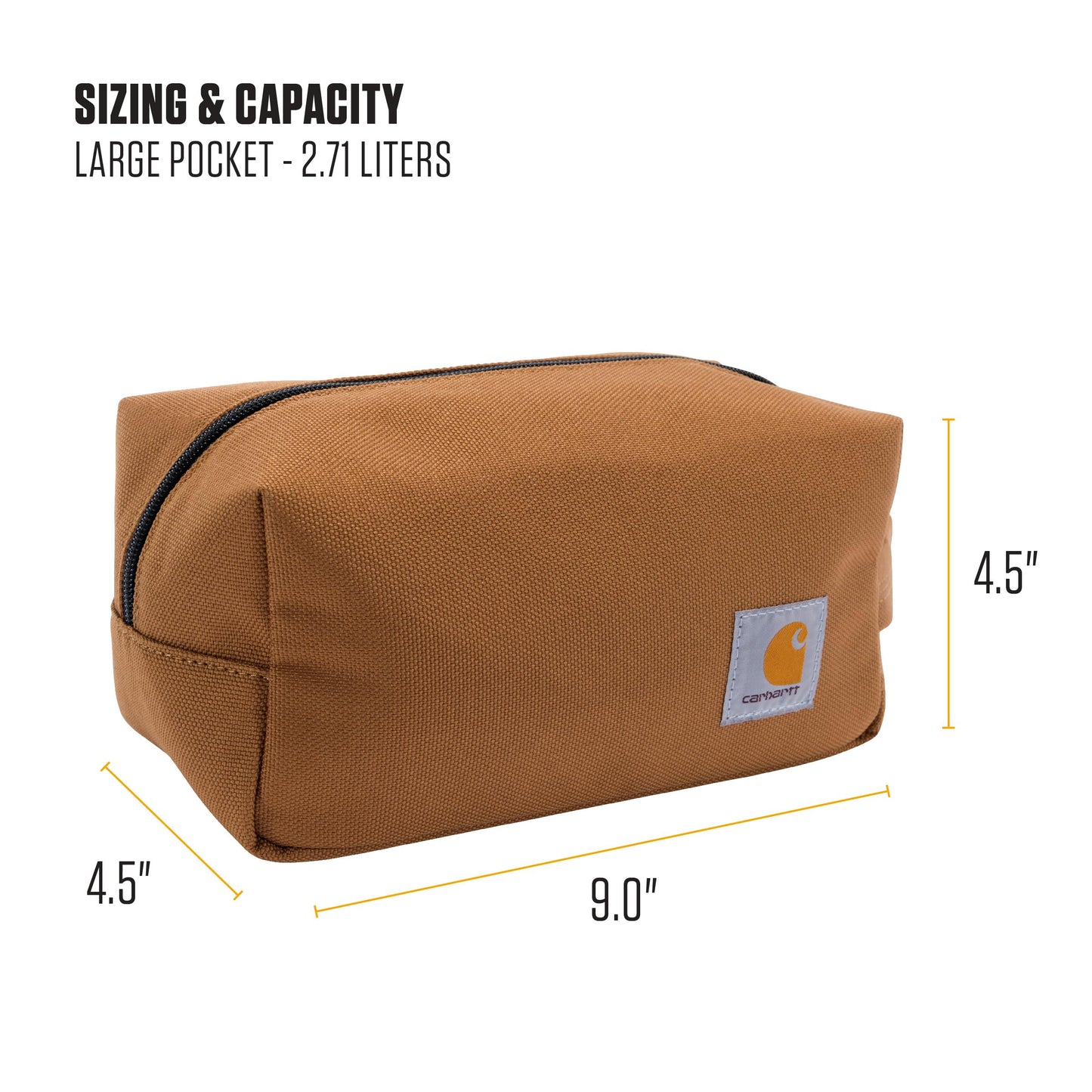 Carhartt Durable Travel Kit, Organize Essentials W/the Water Resistance Toiletry Bag, Industry Red