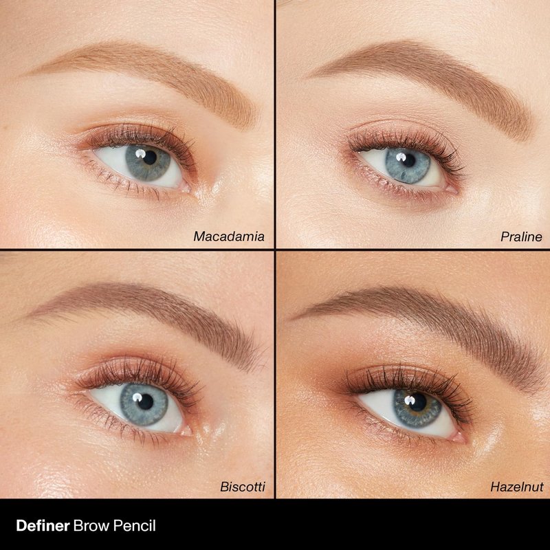 Morphe Definer Dual-Ended Brow Pencil - Precision Slanted Tip for Shaping & Filling | Smooth No-Tug Formula, Praline (0.003 oz)