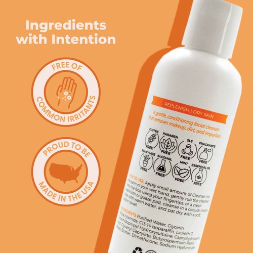 Cleure Lotion Cleanser for Dry Sensitive Skin, Free of Fragrance, Gluten, Paraben, Salicylate and Non Comedogenic (8 oz, 1 Pack)