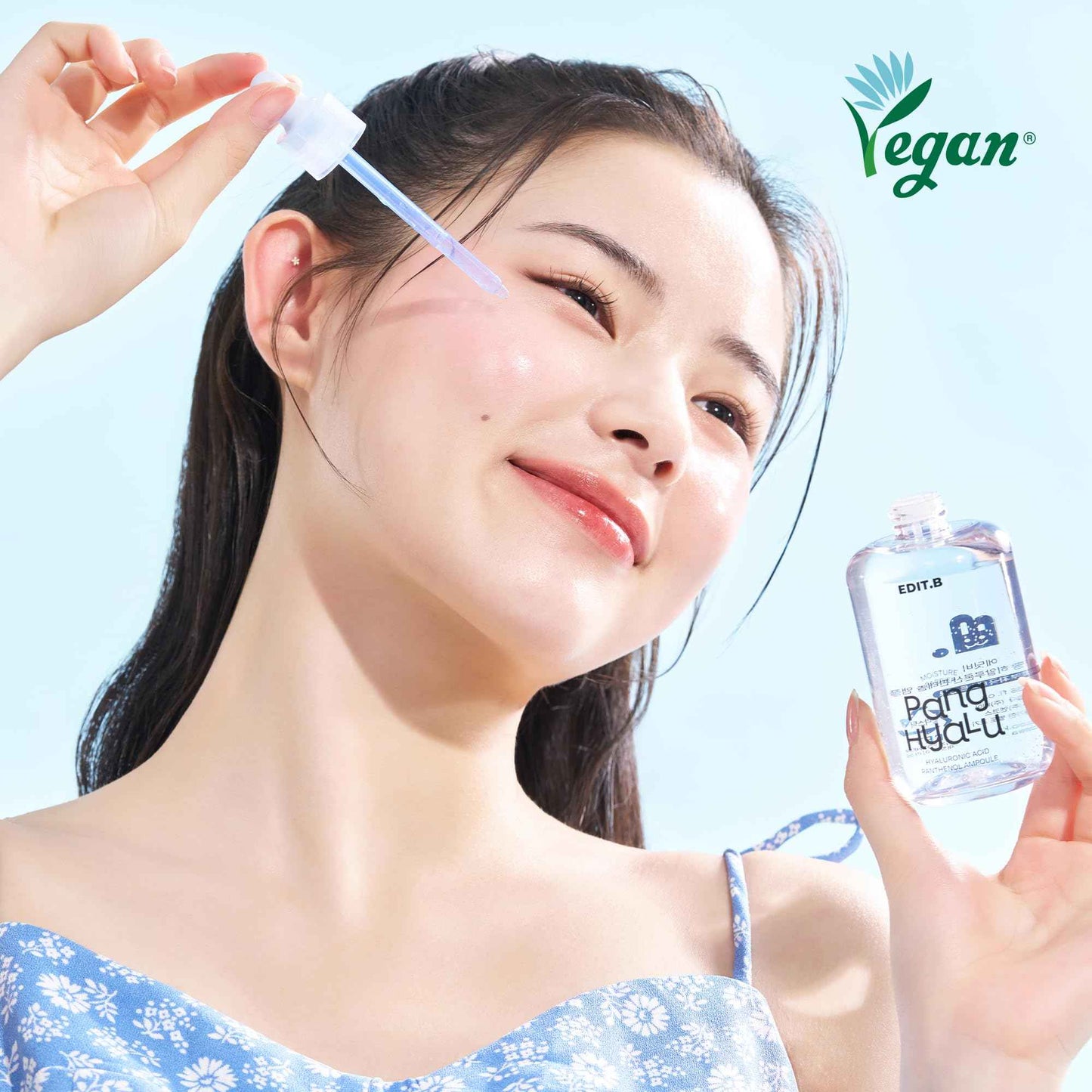 EDIT.B Moisture Barrier Pang Hyaluronic Acid Panthenol Ampoule, Long-Lasting Deep Hydration Lightweight Facial Moisturizing Serum, Soothing and Hydrating, Korean Daily Skin Care, 3.38 fl.oz (100ml)