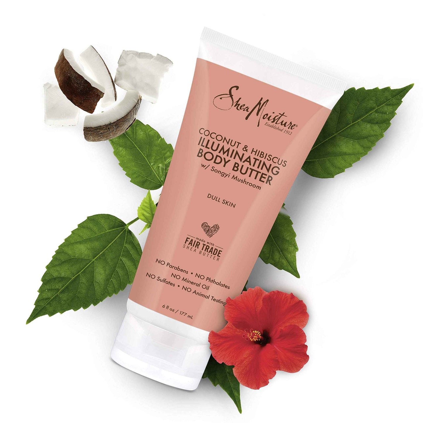 SheaMoisture Coconut & Hibiscus Body Butter, 6 Ounce