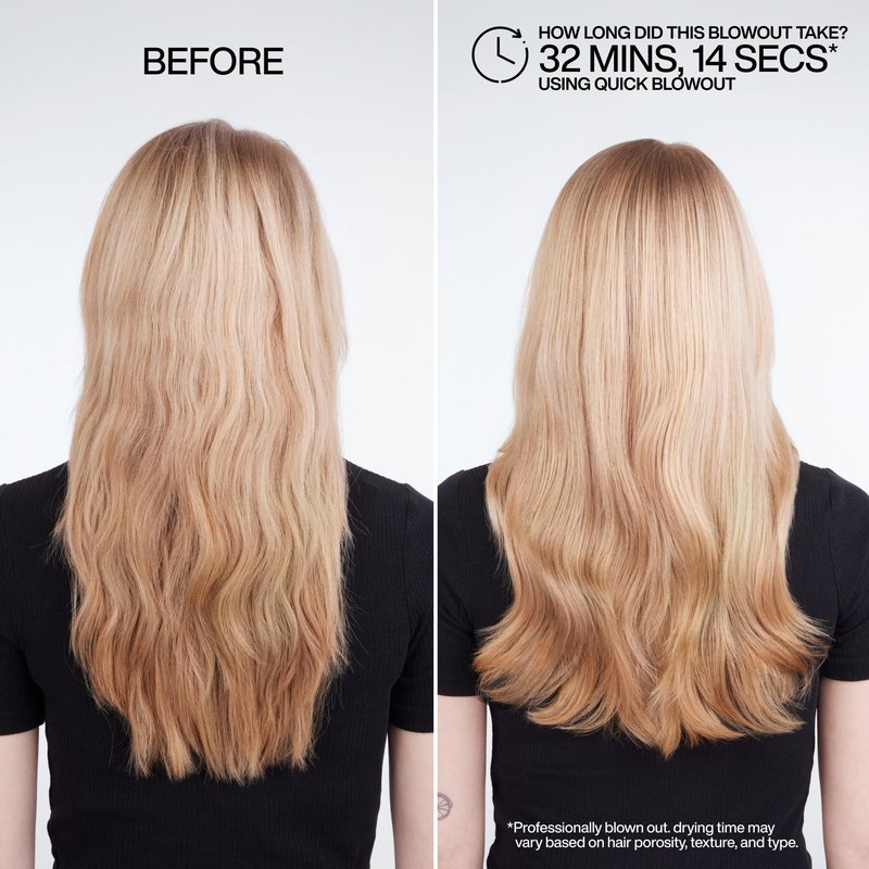 Redken Quick Blowout Heat Protectant Spray For All Hair Types - Smooths & Adds Shine, Lightweight Blowdry Styling Primer with Heat Protection, 1 Fl Oz