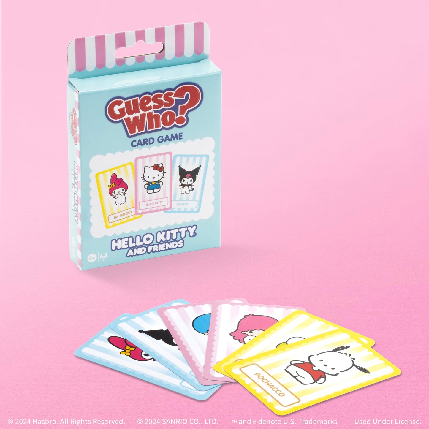 Guess WHO? Card Game: Hello Kitty and Friends, Featuring 20 Characters, My Melody, Kuromi, Badtz-Maru and More, Family Friendly Deduction Game, Officially Licensed Merchandise & Collectible