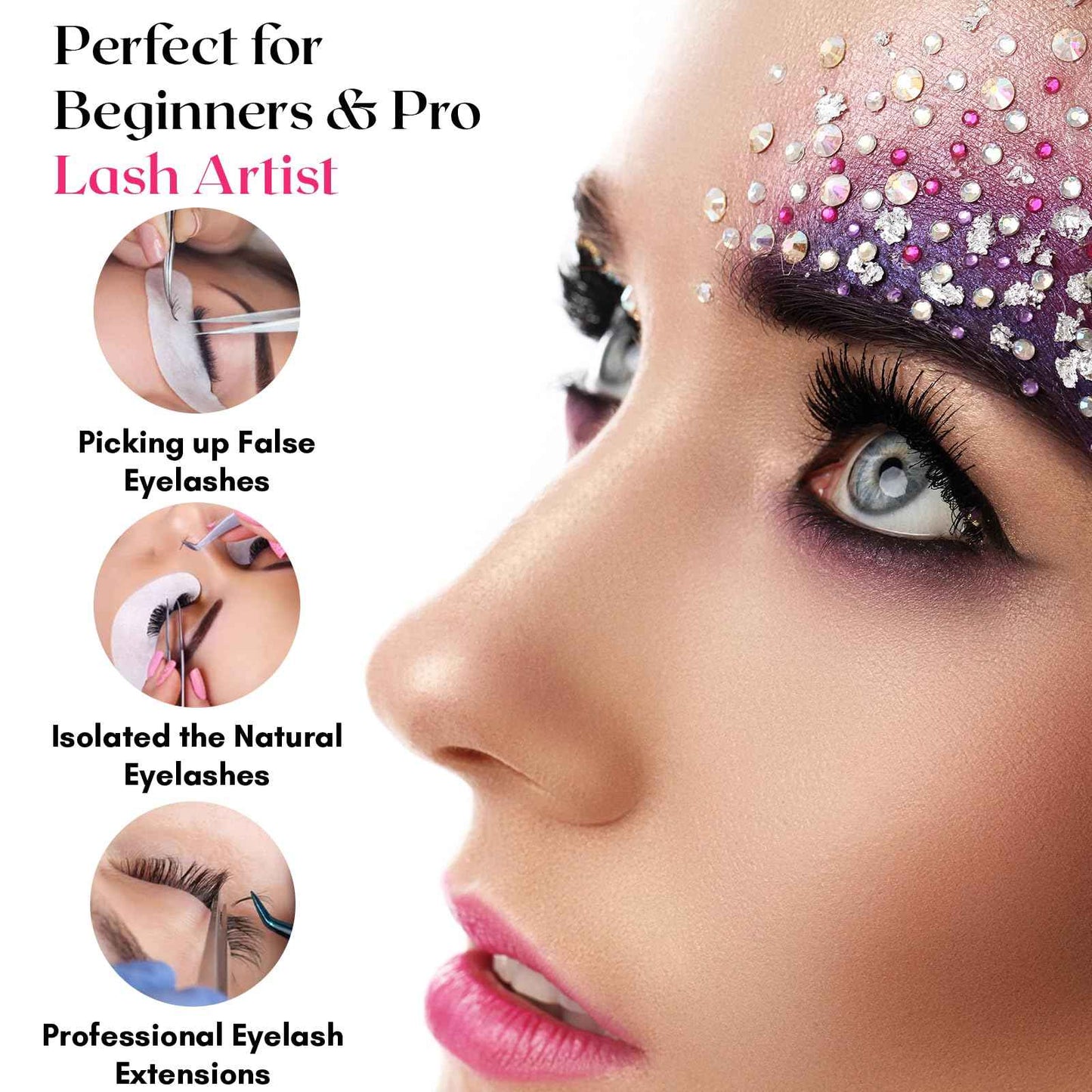 My Lash Tools New Isolation Lash Tweezers For Eyelash Extensions Best for Individual Isolation & Classic Lashes Japanese Stainless Steel Lightweight Precision Lashing Twisers (CEC-JP/05)