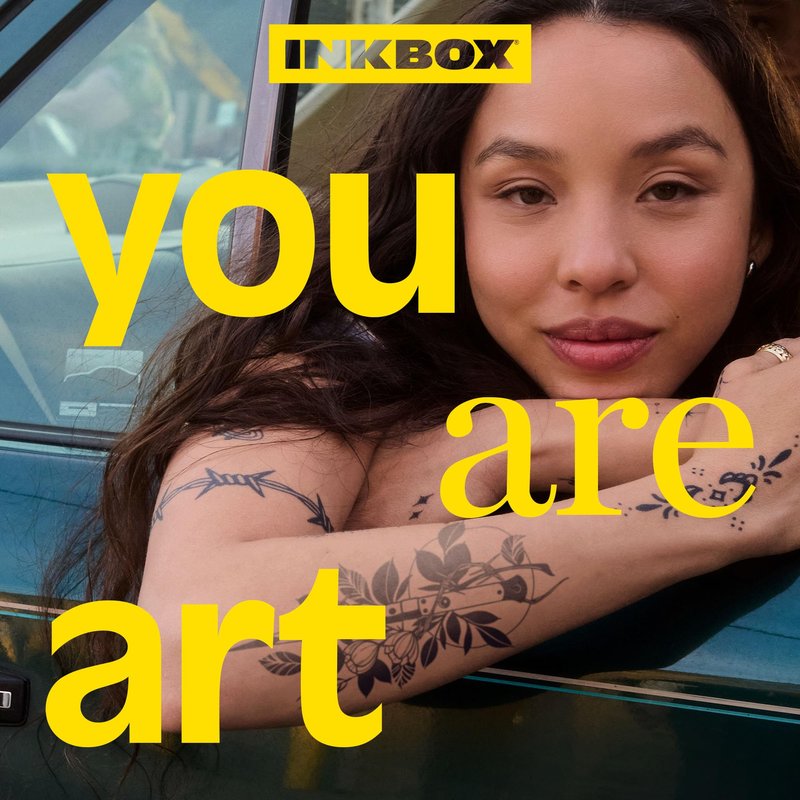 Inkbox Temporary Tattoos, Extra-Large Semi-Permanent Tattoo, One Premium Easy, Long Lasting, Water-Resistant Temp Tattoo with For Now Ink - Lasts 1-2 Weeks, Flower Tattoo 5.5 x 9 in, Edgelord