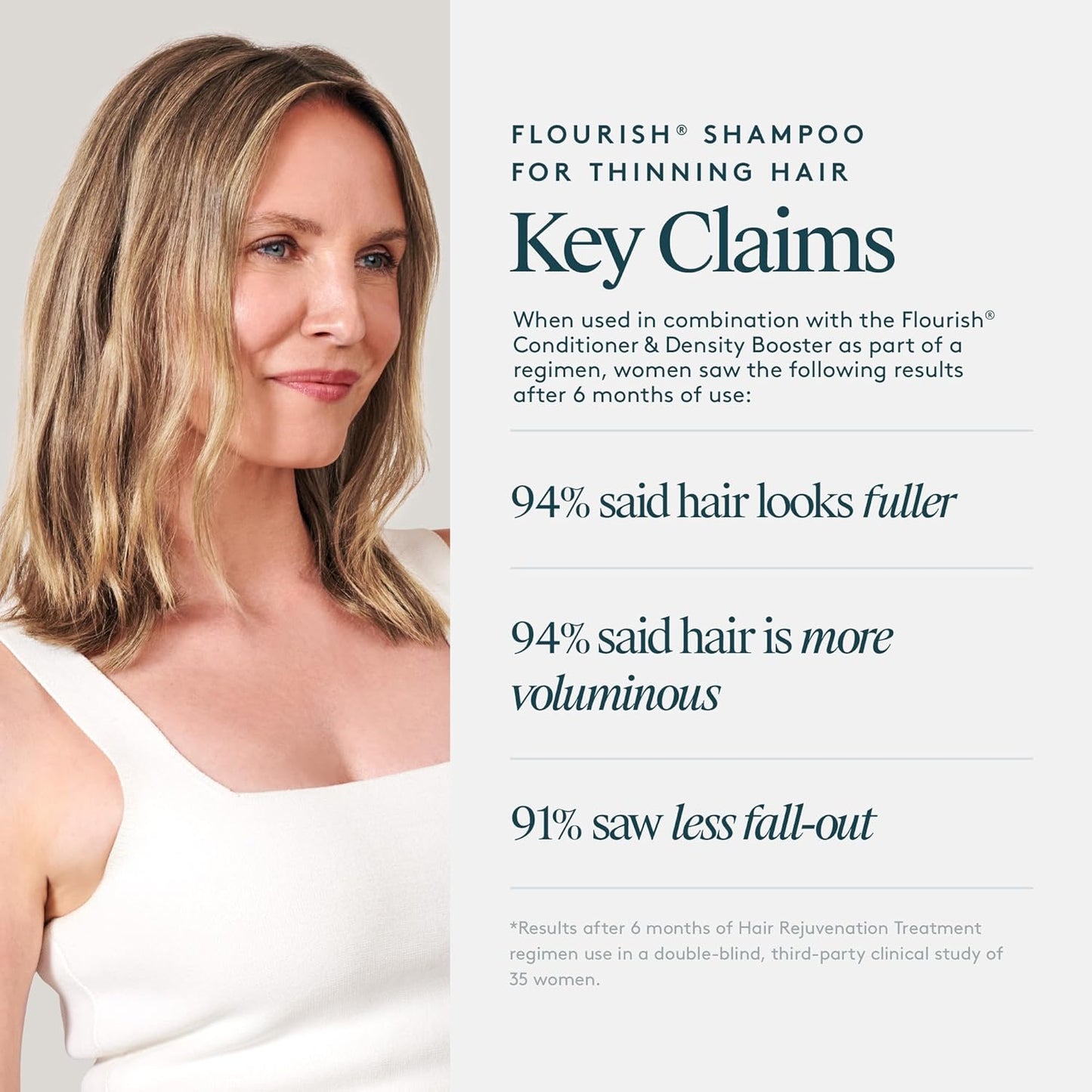 VIRTUE Flourish Shampoo - Sulfate Free Volumizing Formula for Thinning Hair | Detoxifies & Repairs Color-Treated Hair
