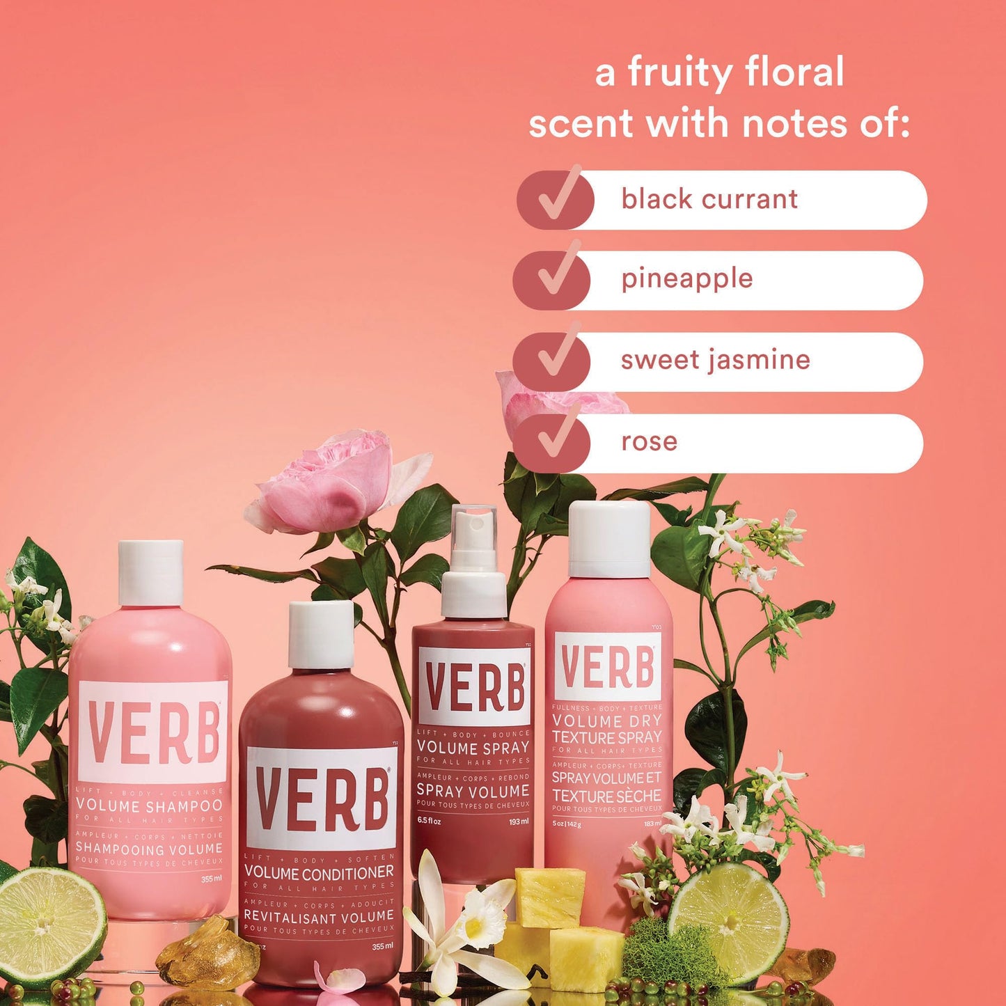 VERB Volume Shampoo 32 fl oz- Gently Cleanses, Lifts Flat Hair + Adds Volume - Sulfate, Paraben and Gluten Free