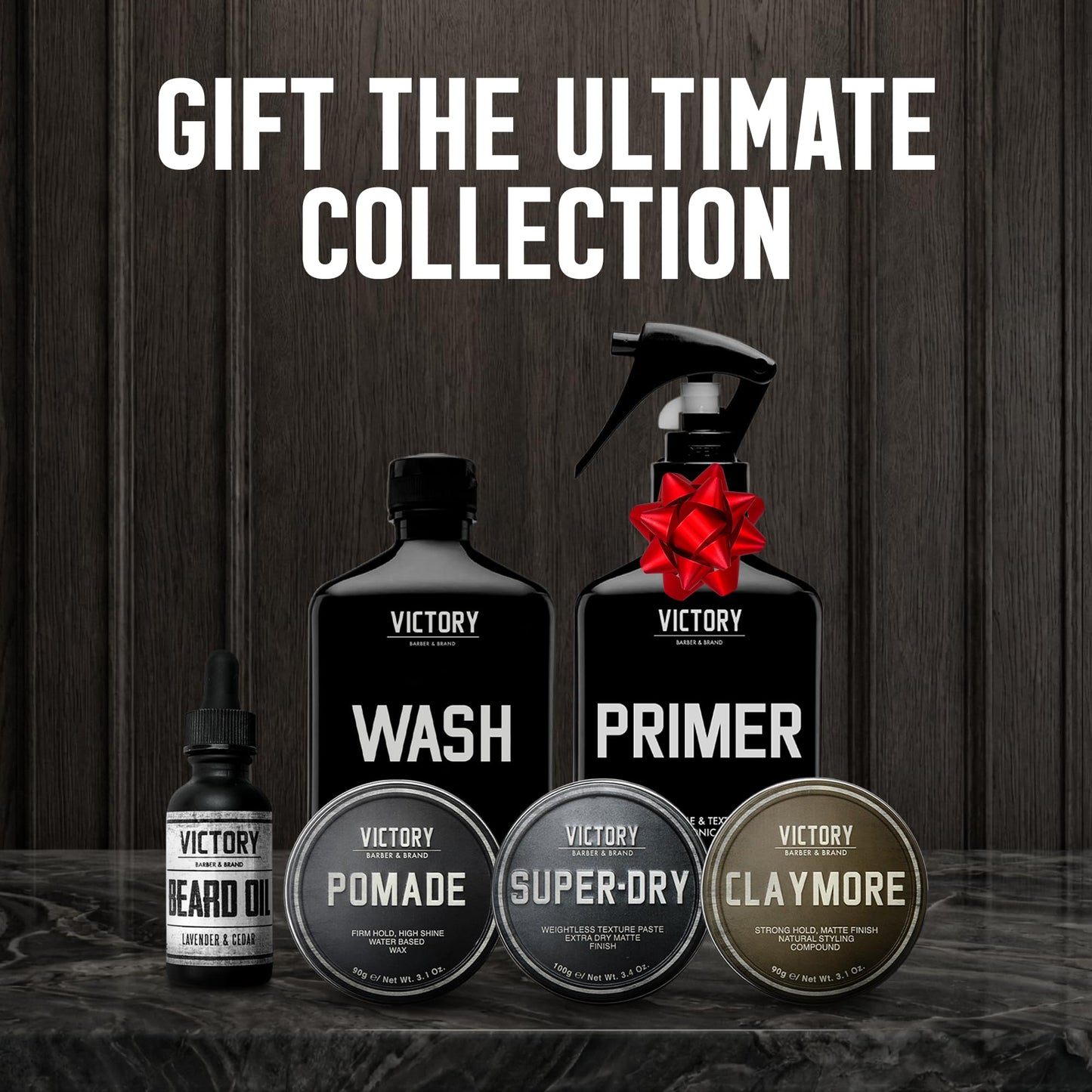 Victory Barber & Brand Claymore hair pomade for men | Strong Hold Matte Finish Men's Clay Pomade | made in usa | Designed by barbers, made for the rugged | Texturizing & Styling Clay 3.1 Oz