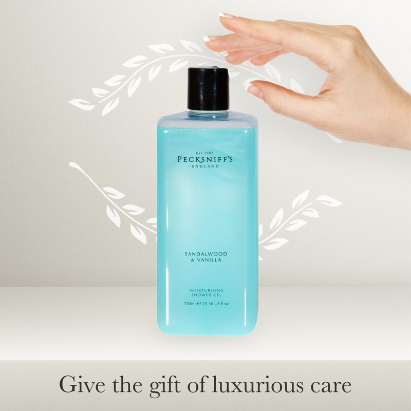 Pecksniff's Sandalwood & Vanilla Moisturizing Shower Gel | 750ml / 25.36 Fl Oz