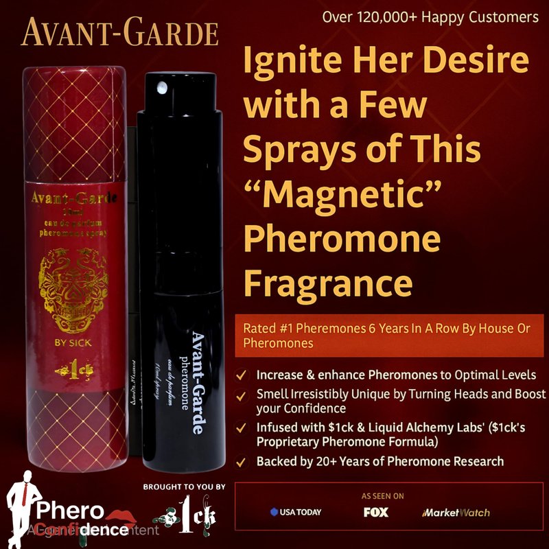 PHERO CONFIDENCE - Avant-Grade Pheromone-Infused Cologne for Men Raw Pheromone Cologne Attraction Lasting Spray USA-Made Bold Strength Scent for Him
