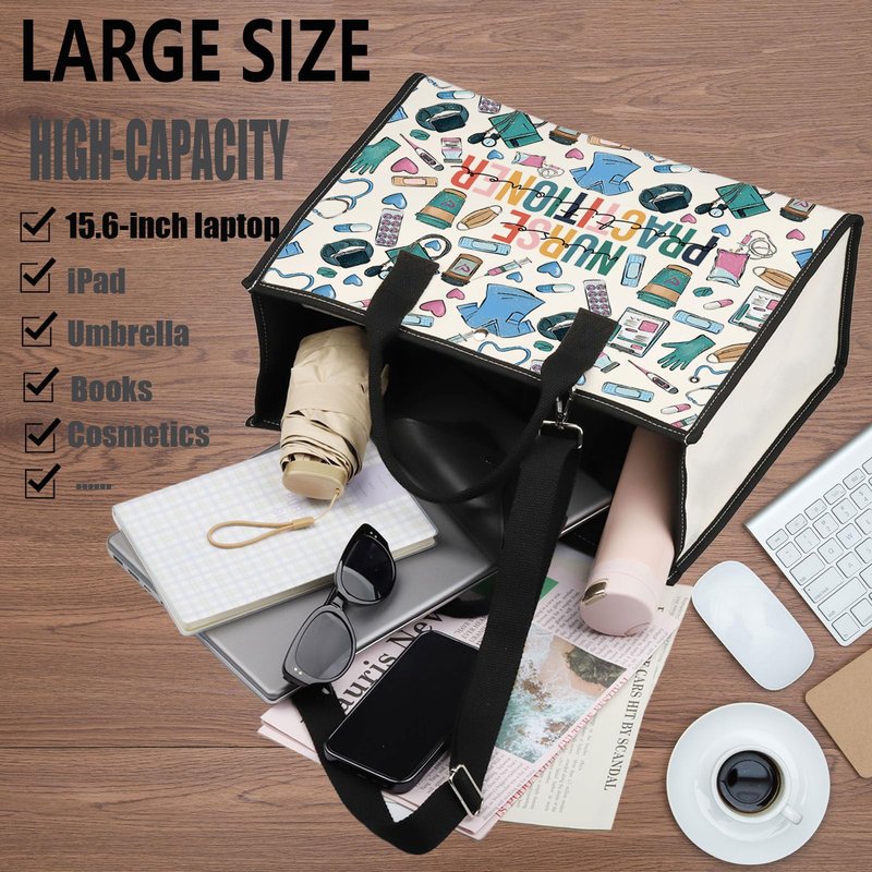 WZMPA Nurse Practitioner Cosmetic Bag - Medical NP Gift, Graduation Makeup Zipper Pouch for Appreciation (Nurse Practitioner-TB)