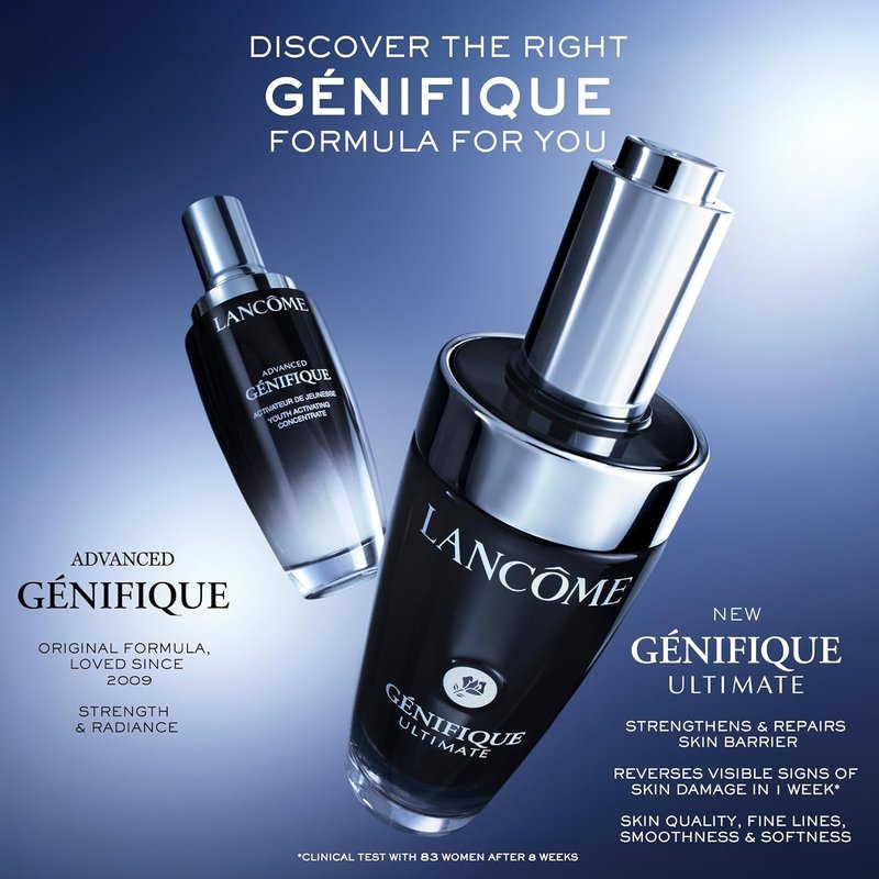 Lancôme Advanced Génifique Face Serum - Anti-Aging Radiance Booster with Bifidus Prebiotic & Vitamin Cg | Hydrating & Plumping 1 oz