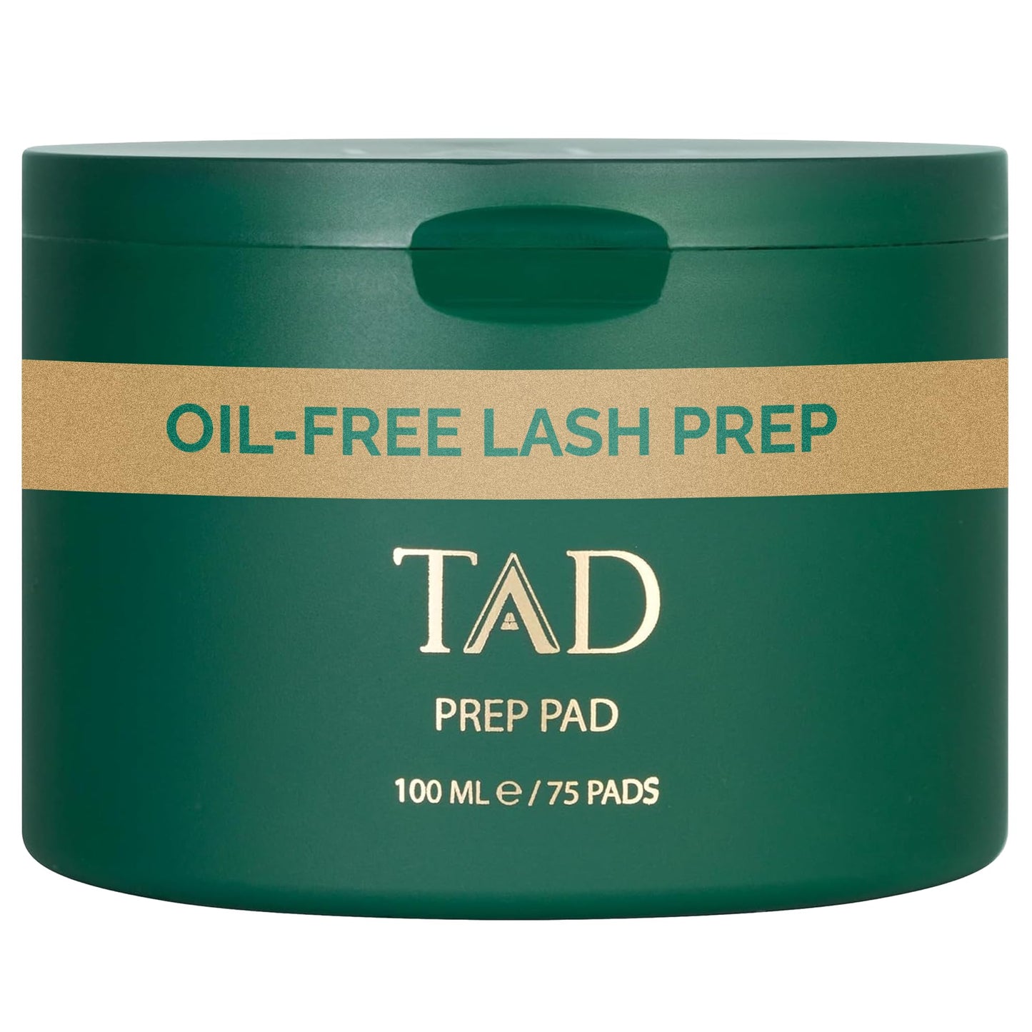 TAD Beauty Prep Pad - DIY Lash Prep Wipes to Clean and Prime Natural Lashes Before Extensions - Disposable Single Use Eyelash Pads with Tweezers - 75 Count for At Home Lash Application Professional