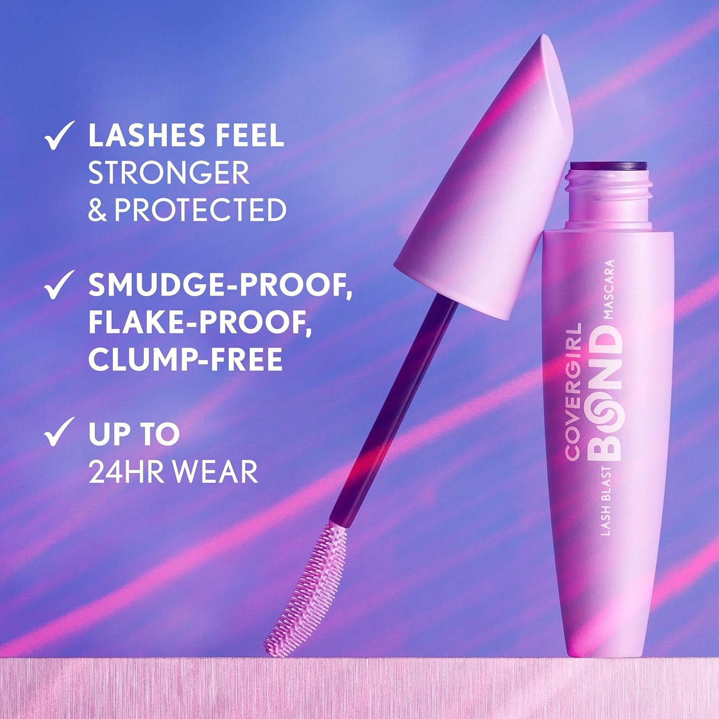 COVERGIRL Lash Blast Bond Volume Mascara - Extreme Black | Nourishing, Smudge-Proof, Vegan Formula