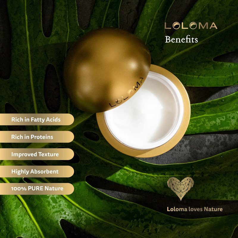 Loloma Fiji Organic Virgin Coconut Oil, Nature’s purest moisturizer for Babies and you. Through a natural process, scent is reduced, texture improved for greater absorption. Pure nature, no chemicals.