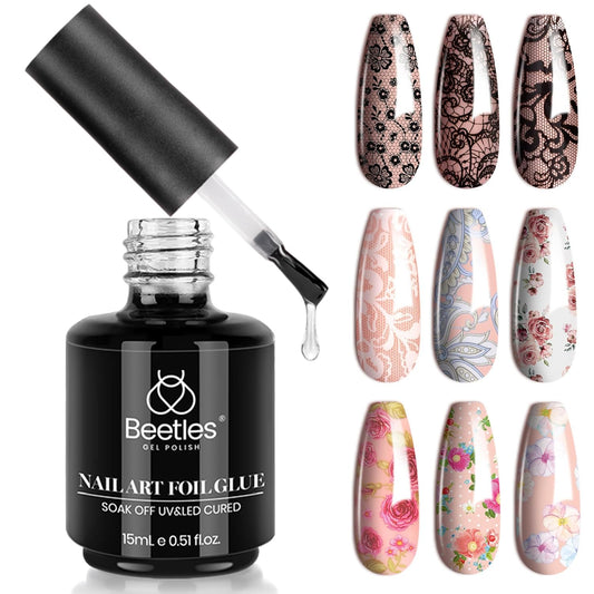 Beetles Liquid Latex for Nail 15ml - Peel off Nail Polish Cuticle Guard with Plastic Nail Care Stick Nails Design Air-Dry Liquid Latex Barrier for Protector Fingers