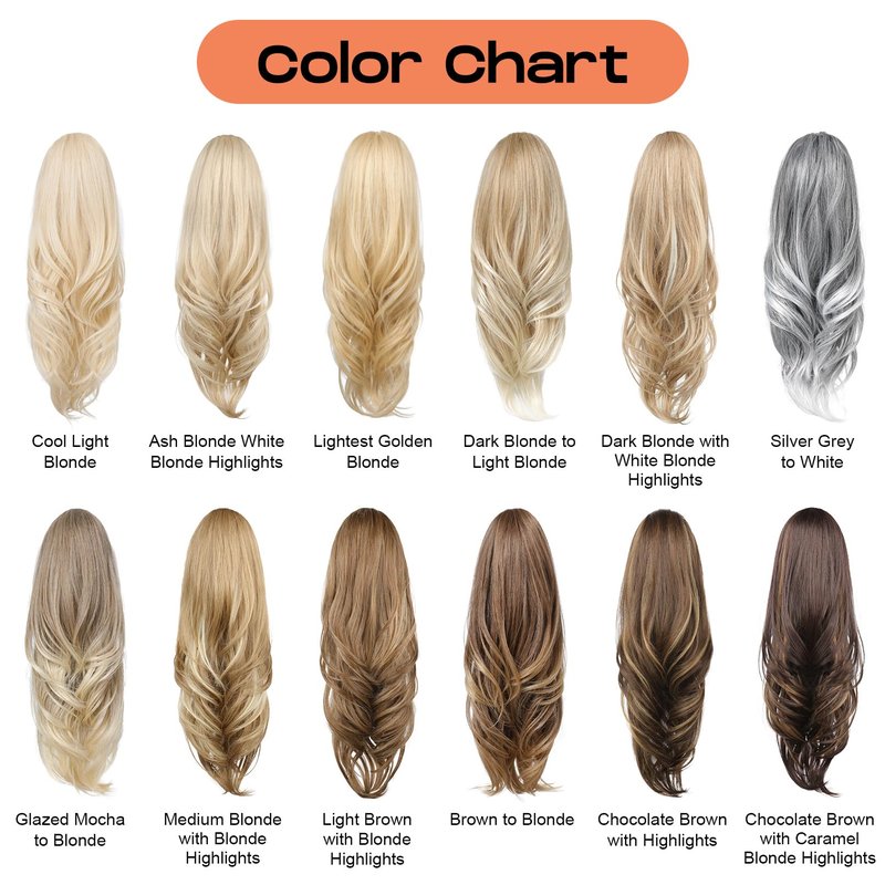 SEIKEA Versatile Drawstring Ponytail Extension, 26" Long Wavy Multi Layered Clip in Ponytail Hair Extensions Stand Up High Fake Pony Tail Soft Natural Synthetic Hairpiece Chocolate Brown Highlights