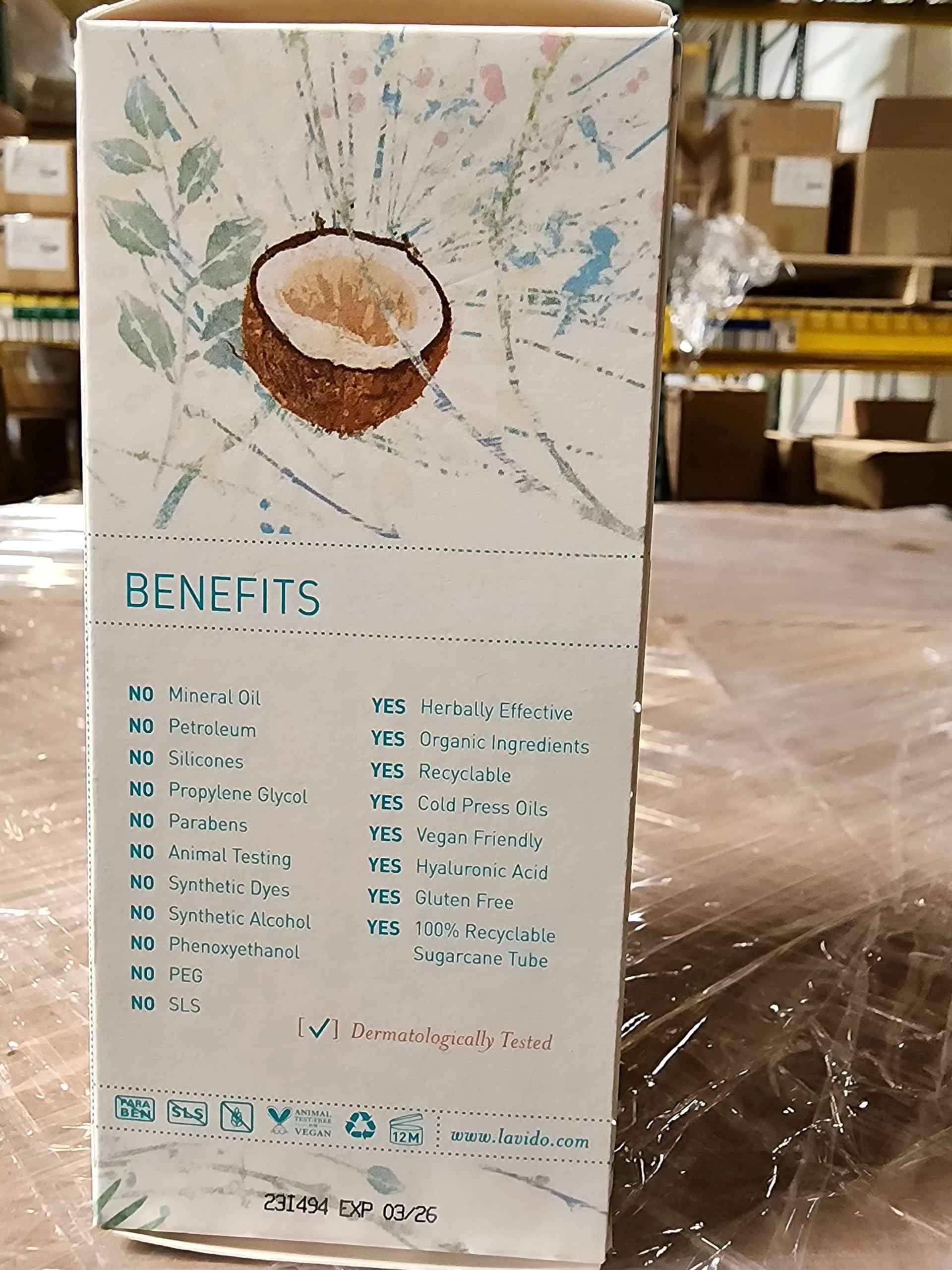 Lavido - Natural Aromatic Body Lotion | Clean, Non-Toxic Skincare (Musk & Coconut, 4.05 fl oz | 120 ml)