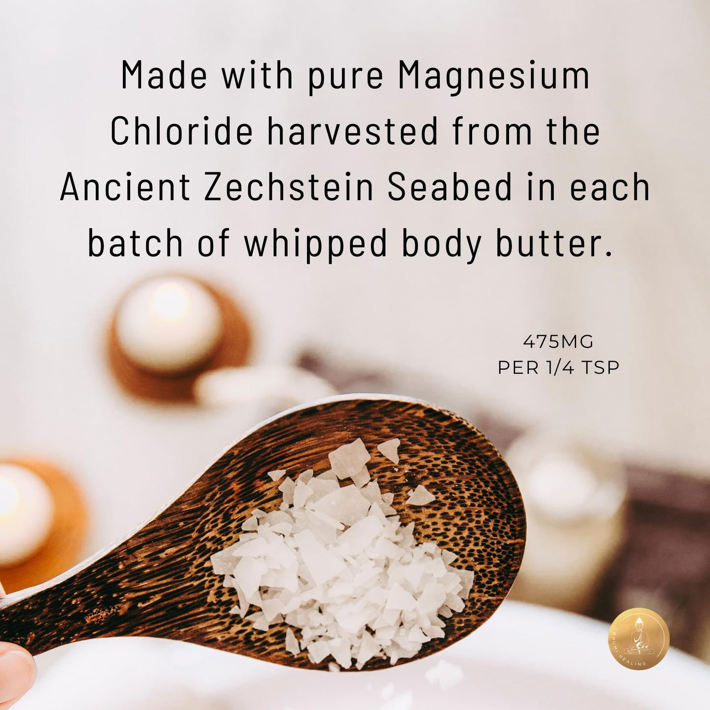 Organic Arnica + Magnesium Whipped Body Butter, 4 oz Jar, Extra Strength Formula with Premium Quality Magnesium Choride, Natural Comfort for Muscles & Joints, All-Natural