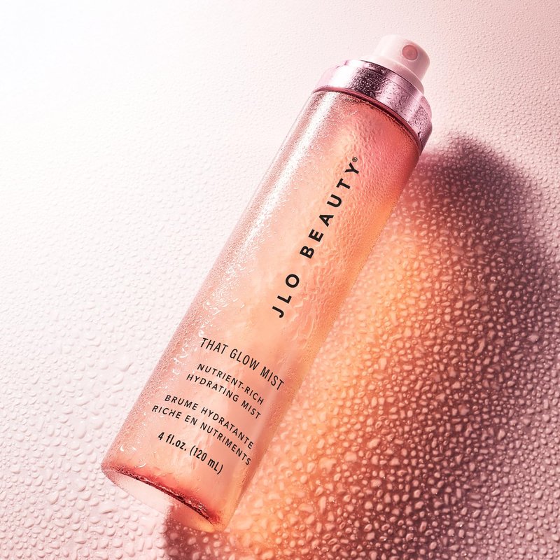 JLO BEAUTY That Glow Face Mist, Hydrating Facial Spray for Dry Skin with Niacinamide, Hyaluronic Acid & Ceramides, Refreshing Dewy Setting for Radiant Skin, 4 oz