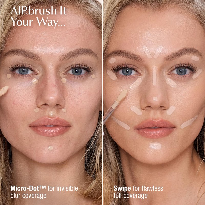 Charlotte Tilbury AIRbrush Flawless Blur Concealer - Concealer for Dark Circles, Blemishes & More - Hydrating, Full Coverage with a Natural Matte Finish - 8.5 Medium