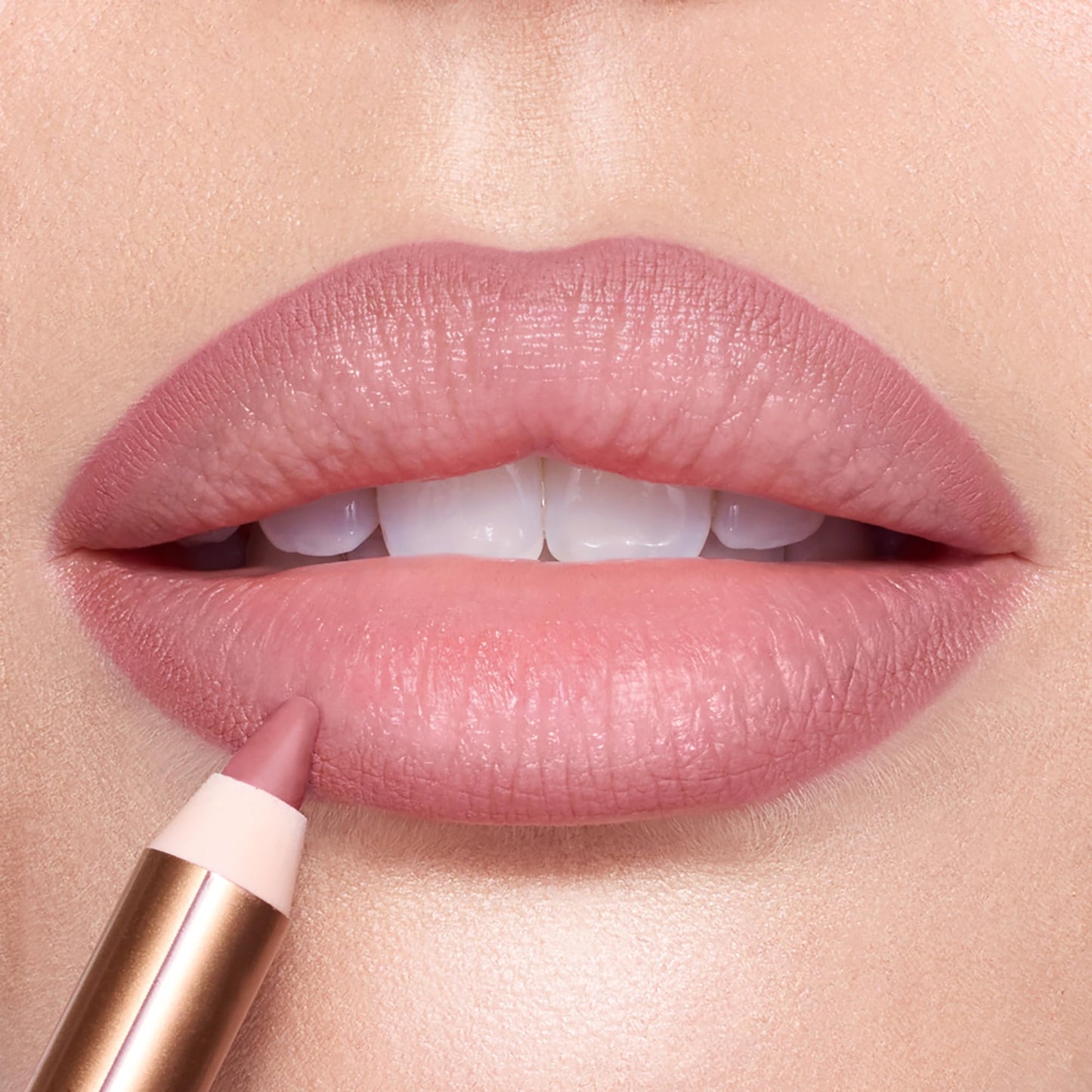 Charlotte Tilbury Lip Cheat Lip Liner Pencil - Creamy Fuller-Looking Lip Pencil with Jojoba Oil & Hyaluronic Acid - Waterproof, Smudge-Proof & Transfer-Proof - 6H Wear - Pillow Talk Fair