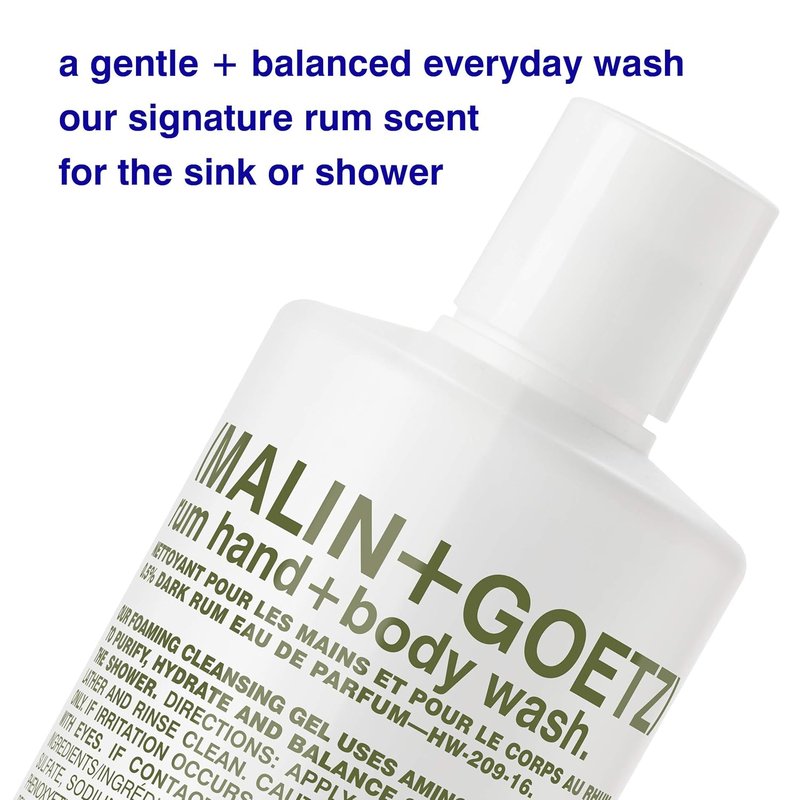 MALIN+GOETZ Hand & Body Wash - Gentle Foaming Cleanser with Botanical Extracts | Hydrating & pH-Balanced Unisex Scent