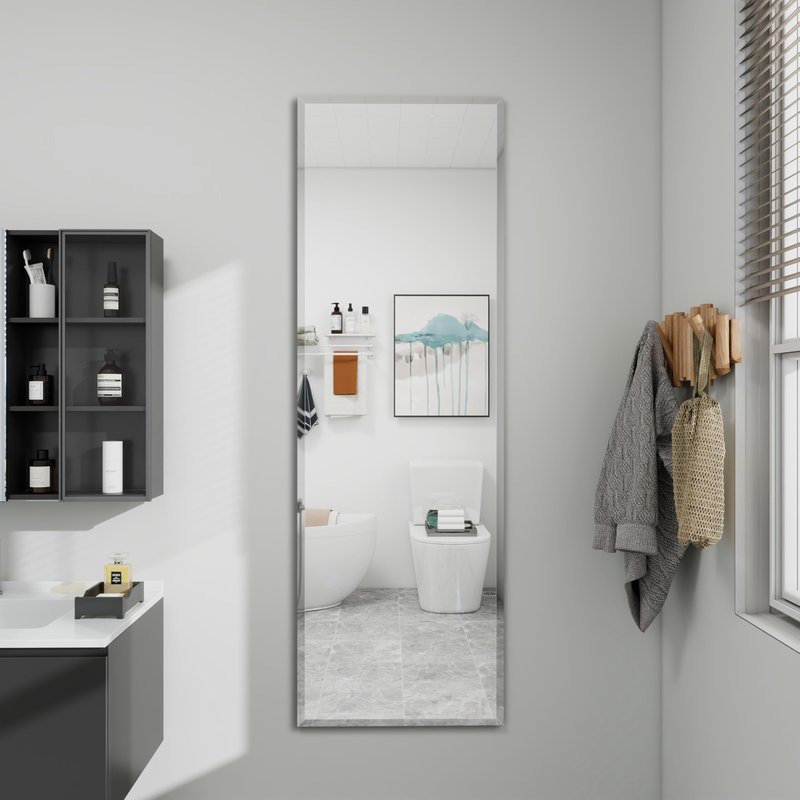 YUNSHANGGE wall Mirror Full Length,65X24 FullL ength Mirrorwallmounted,Bedroom/wall/Bathroom/Makeup Area/Cloakroom (65 * 24 Inch)