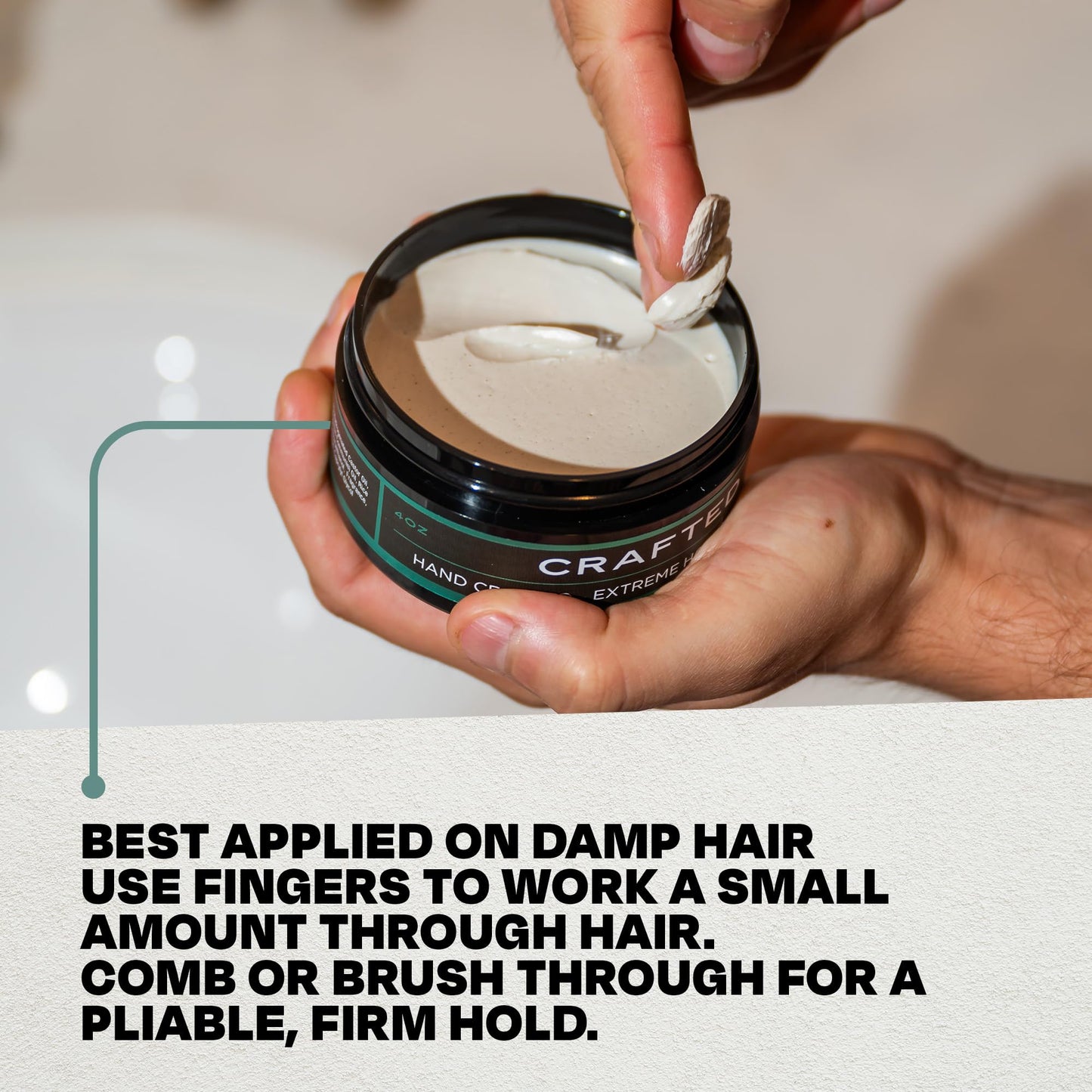 THESALONGUY Extreme Matte Paste - Firm Hold Texture Paste with Low Shine - Ideal Men’s Hair Products to Add Volume, Texture, & Definition for All Hair Types - Made in the USA (4oz.)
