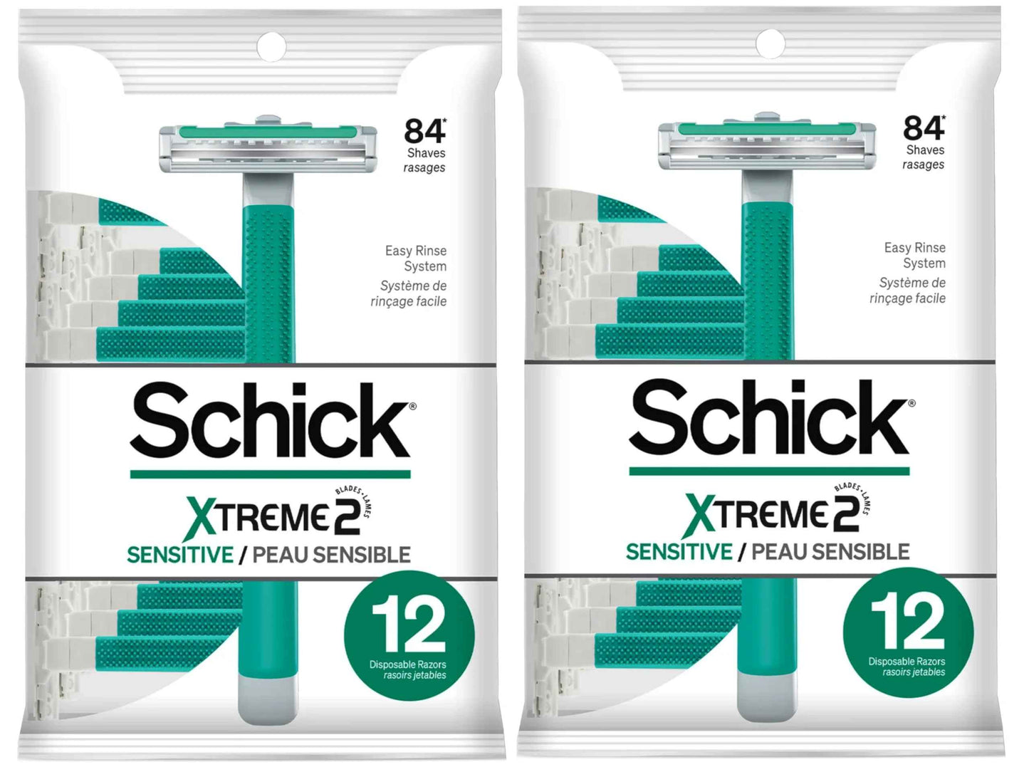 Schick ST2 for Men Sensitive Skin Disposable Razor - 12 ct - 2 pk