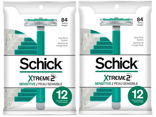 Schick ST2 for Men Sensitive Skin Disposable Razor - 12 ct - 2 pk