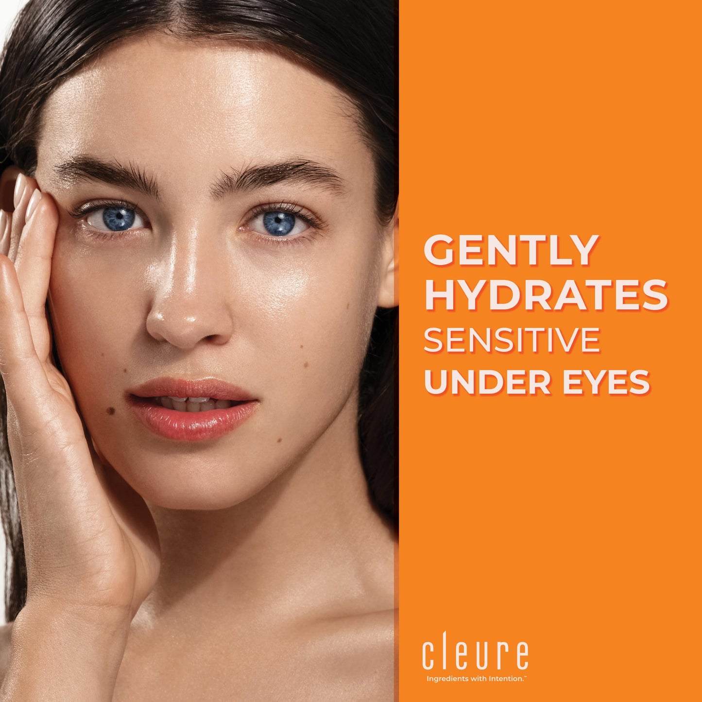 Cleure Anti Aging Eye Gel - Gentle Daily Hydrating Eye Serum for Sensitive, Dry Skin - Fragrance Free (1 fl oz, Pack of 1)