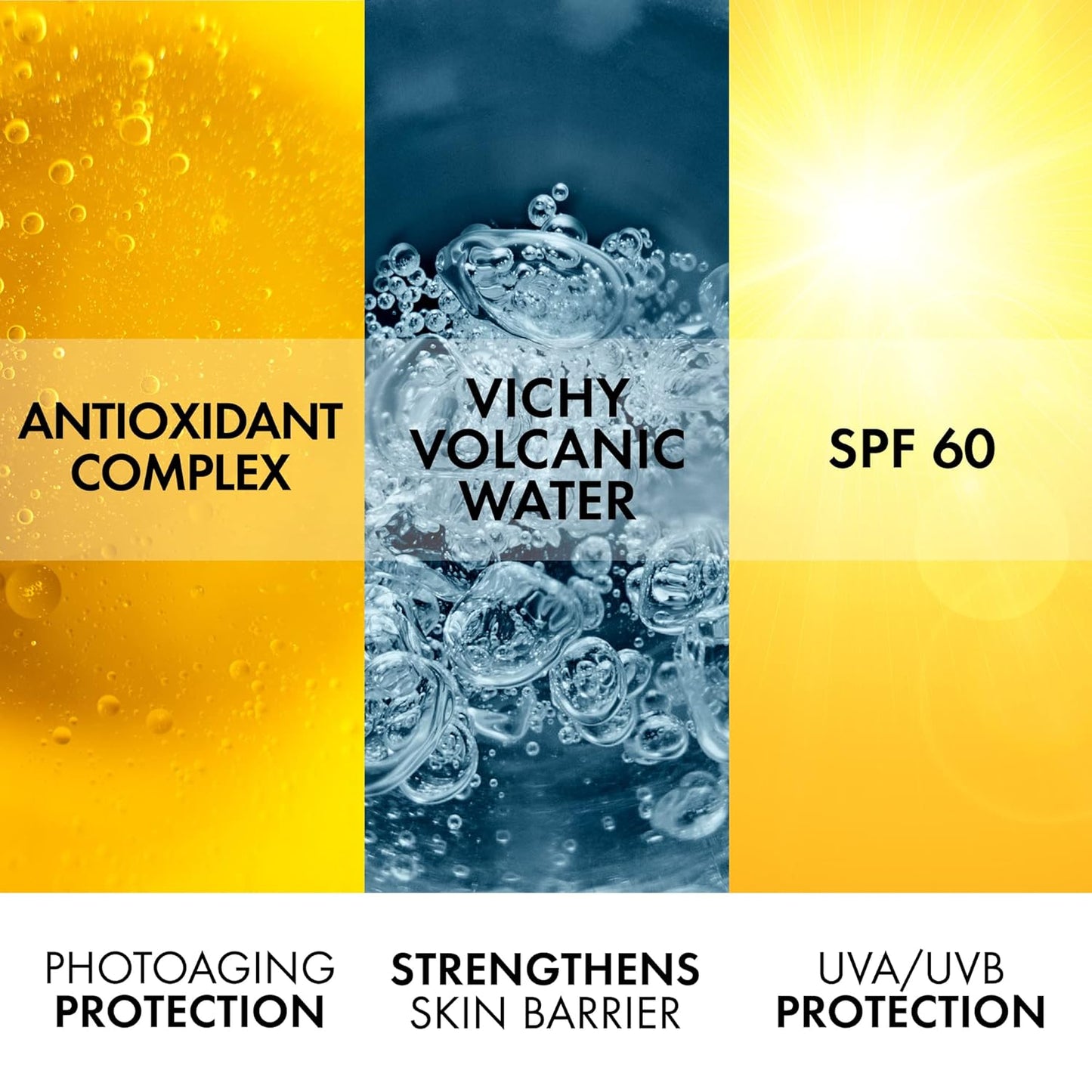 Vichy Capital Soleil Tinted Mineral Sunscreen SPF 60 - Lightweight, Water-Resistant Face Protection | Travel Size