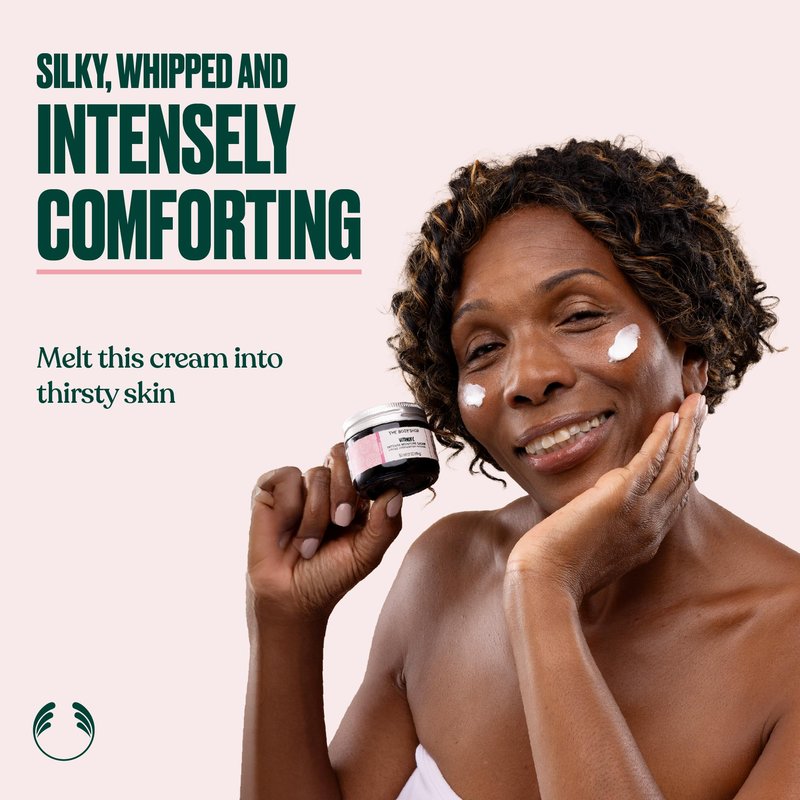 The Body Shop Vitamin E Intense Moisture Cream | 72hr Face Moisturizer with Hyaluronic Acid | Whipped Face Cream for Softer Smoother Skin, Vegan, 1.7 oz