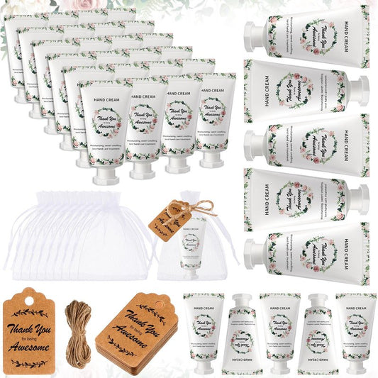 Dansib 48 Sets Employee Appreciation Gifts Thank You Team Gifts Hand Mini Lotion Bulk Inspirational Travel Size Hand Cream for Employee Staff Coworker Team Teacher Party Favors(Classic)
