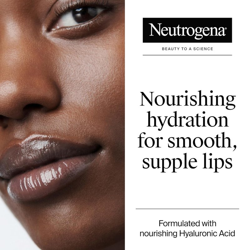 Neutrogena Hydro Boost Lip Balm - Hydrating Hyaluronic Acid, Sheer Ice Nude | 0.5 oz Fragrance-Free