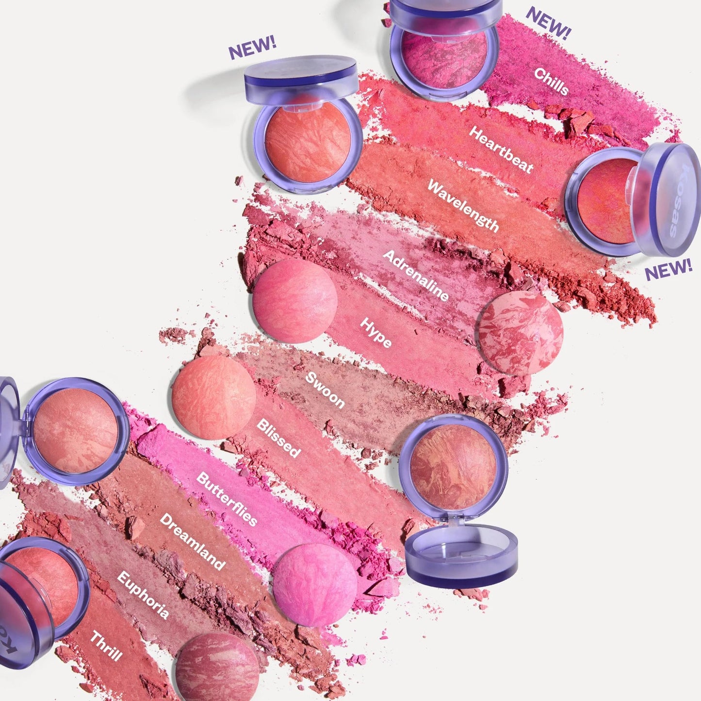 Kosas Blush is Life Baked Powder – Talc-Free Hydrating Blush with Squalane and Hyaluronic Acid, Warm Peachy Pink