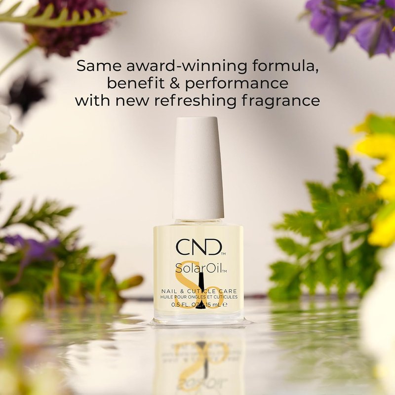 CND Cuticle Care Set - SolarOil & Cuticle Eraser | Natural Blend Oils, Moisturizes & Exfoliates, 0.5 fl oz