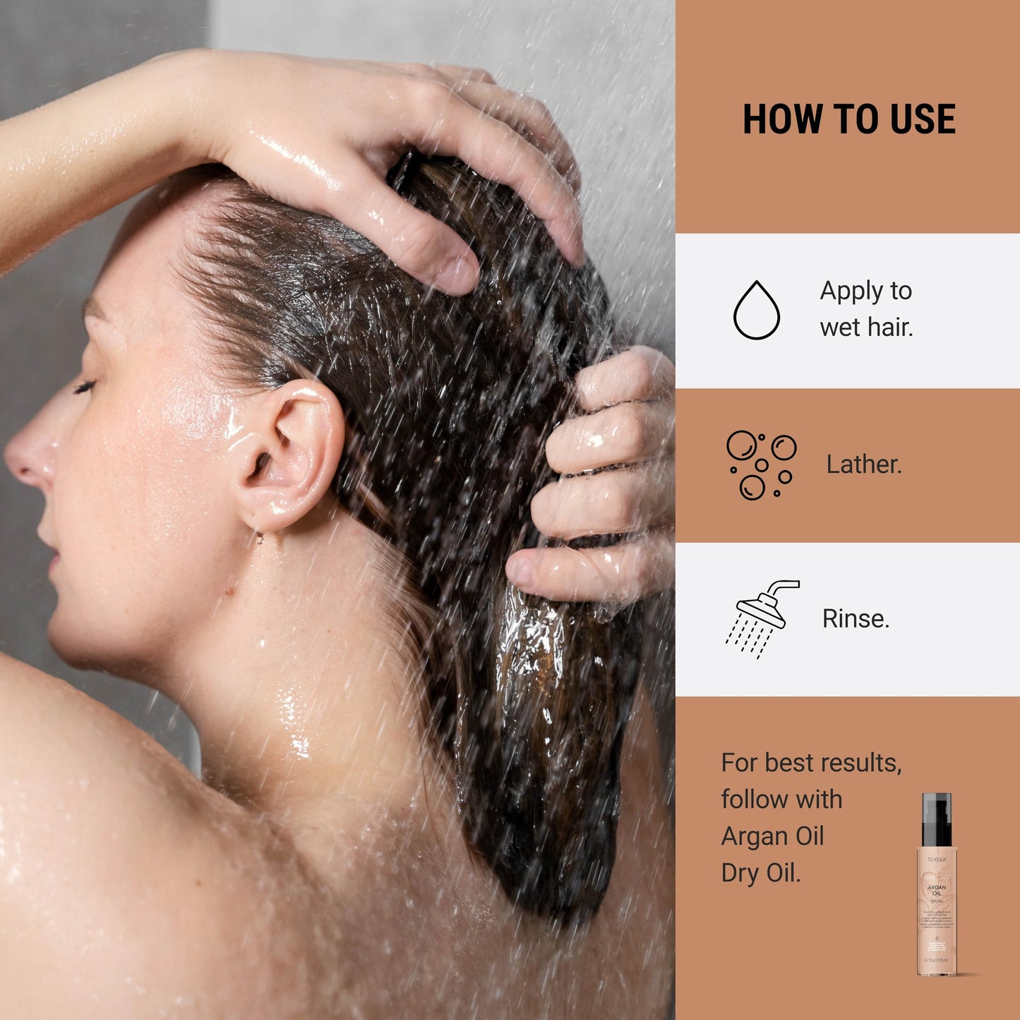 LAKMÉ Teknia Argan Oil Shampoo, 10.2 fl oz