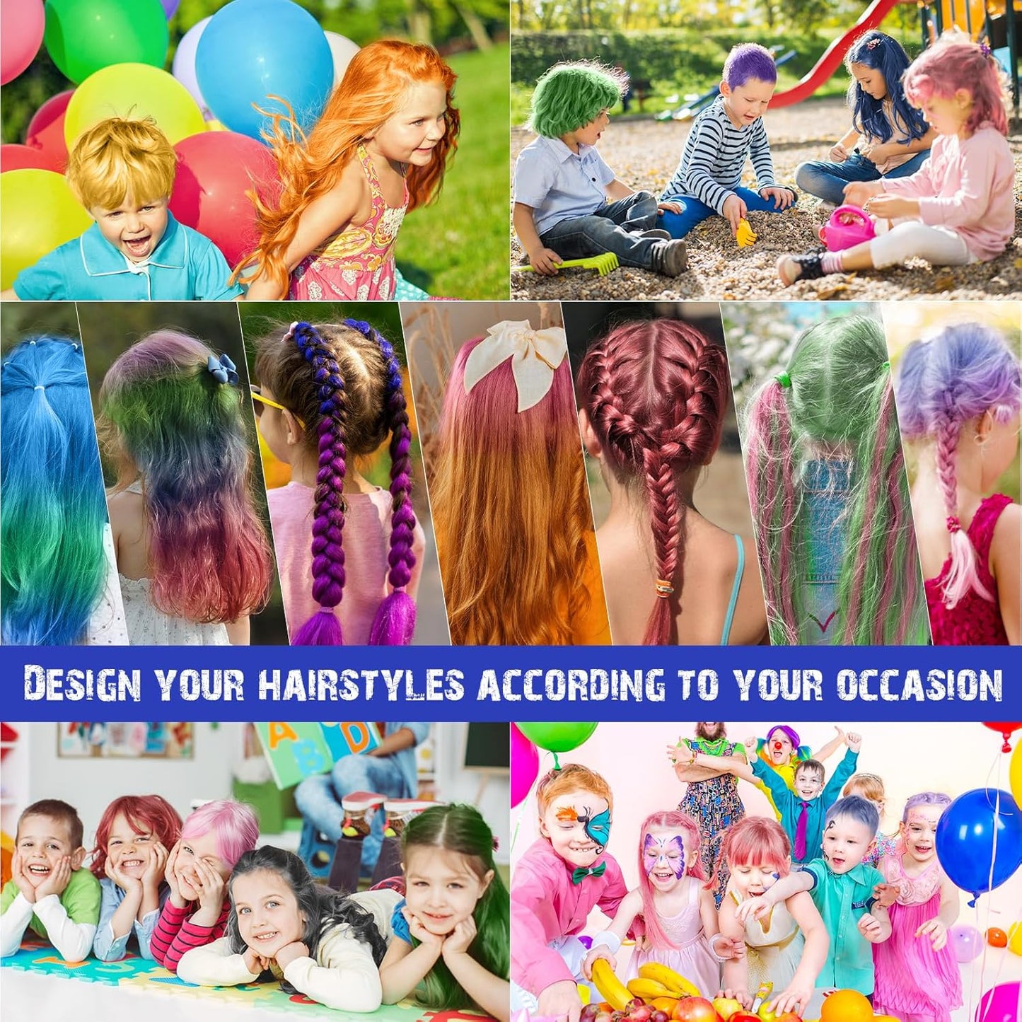 Temporary Hair Color for Kids, Ultikare Orange Hair Dye Washable Natural Hair Wax Color Chalk Mud Cream DIY Hairstyle Clay For Dark Hair Halloween, Cosplay, Party, Christmas Gift Girls 3.4 Fl Oz