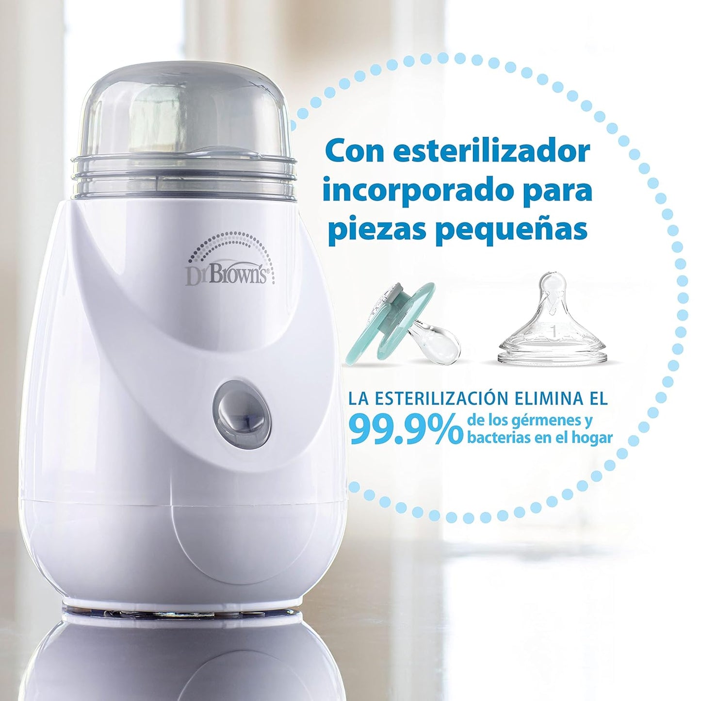 Dr. Brown's Baby Bottle Warmer & Sterilizer - BPA-Free Plastic | Fast Heating for Bottles & Food Jars