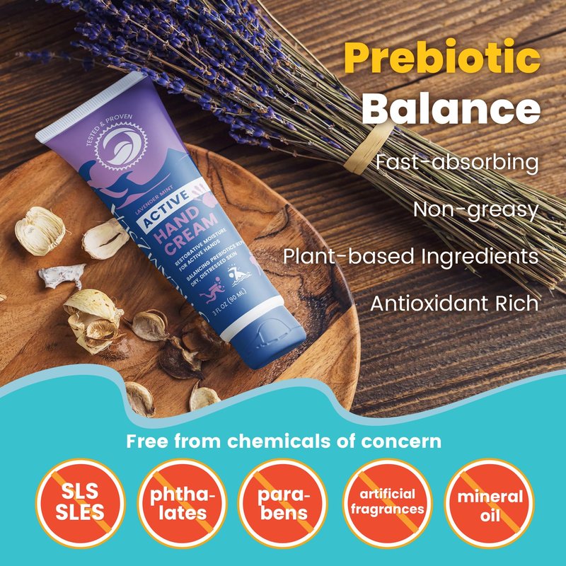 STREAM 2 SEA Unscented Intensive Repair Hand Cream Prebiotic Essentials, Antioxidant Rich Reef Safe Natural and Paraben Free Moisturizing Hand Cream, 3 Fl oz