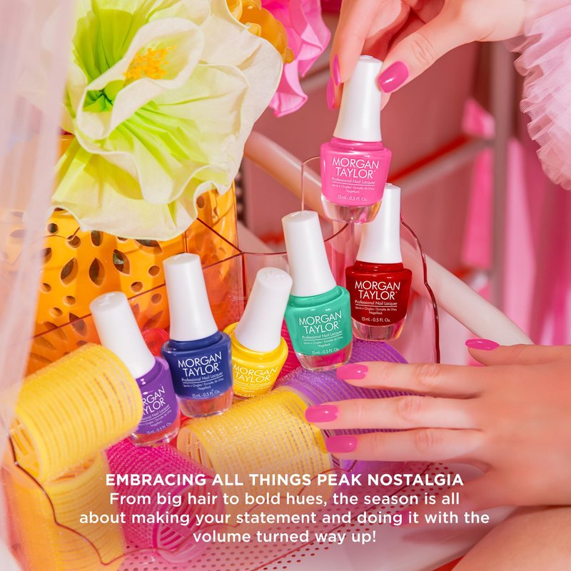 Morgan Taylor Let's Roll Summer Collection - Professional Lacquer, Vibrant, Chip-Resistant, Fast-Drying, Long-Lasting, High-Shine, Perfect for Manicures & Pedicure (Don’t Be A Tease, 15mL)