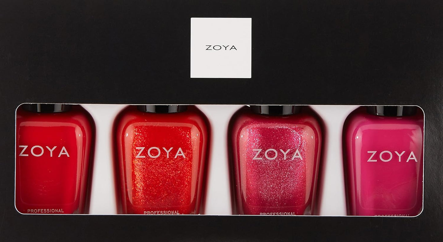 Zoya Nail Polish Quad Set - Vibrant Colors for Stunning Manicures | 4-Piece Collection