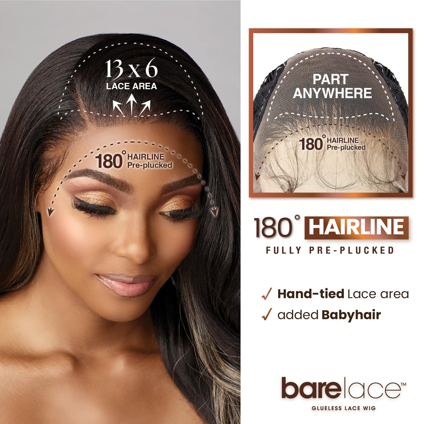 Sensationnel Bare Lace 13X6 Wigs - Unit 11 Lacefrontal Glueless Synthetic 180 Degree Preplucked Hairline (BEIGEBLONDE)