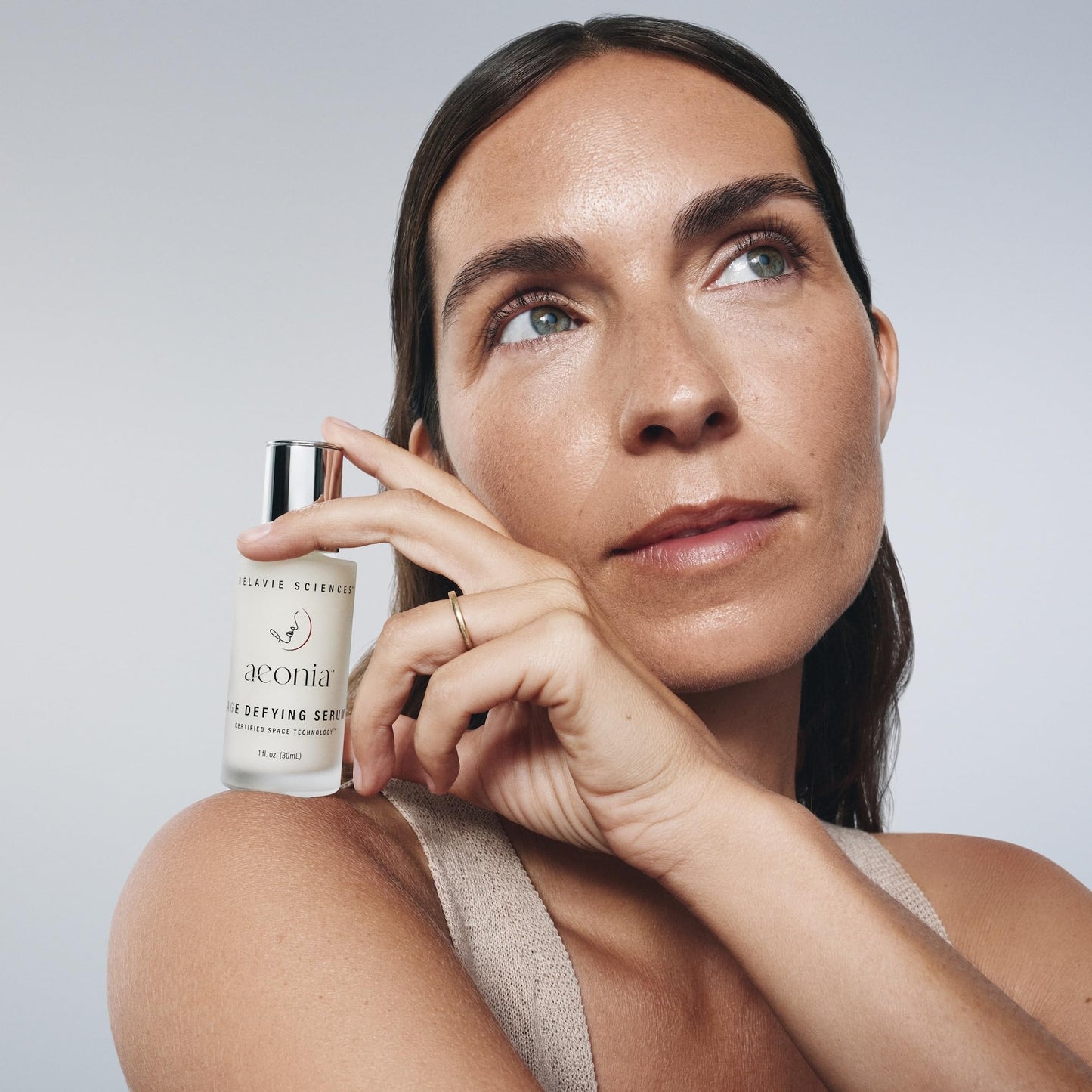 Aeonia Age-Defying Serum – Certified Space Technology Skincare, Age-Defying Face Serum with Bacillus Lysate, Resveratrol – Hydrates, Firms, Smooths Skin Texture & Reduces Fine Lines, 1 Fl Oz