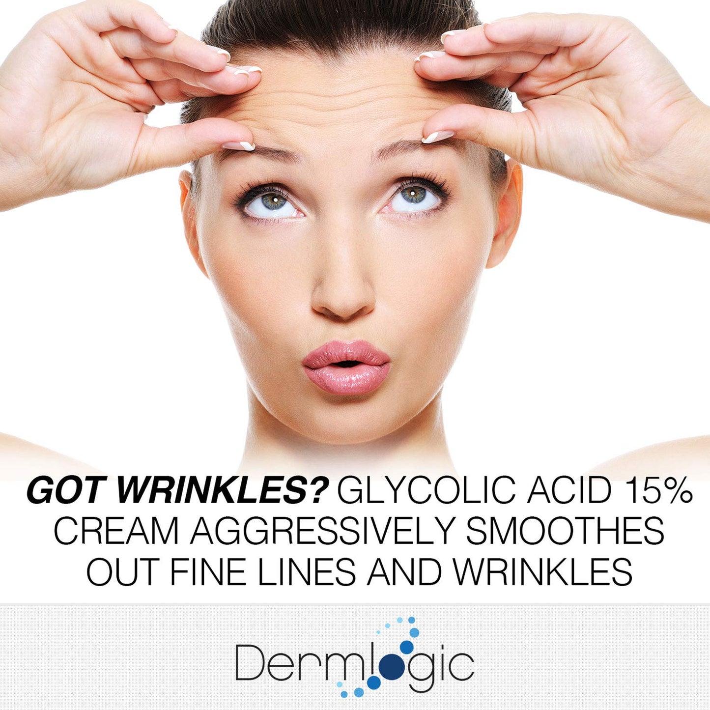 Glycolic Cream 15% - Natural Anti-Aging Exfoliator with A.H.A & Green Tea | Smooth Fine Lines & Dull Skin